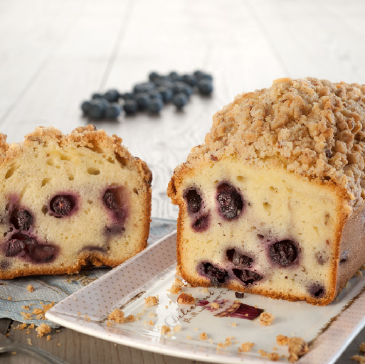 Budín de arandanos