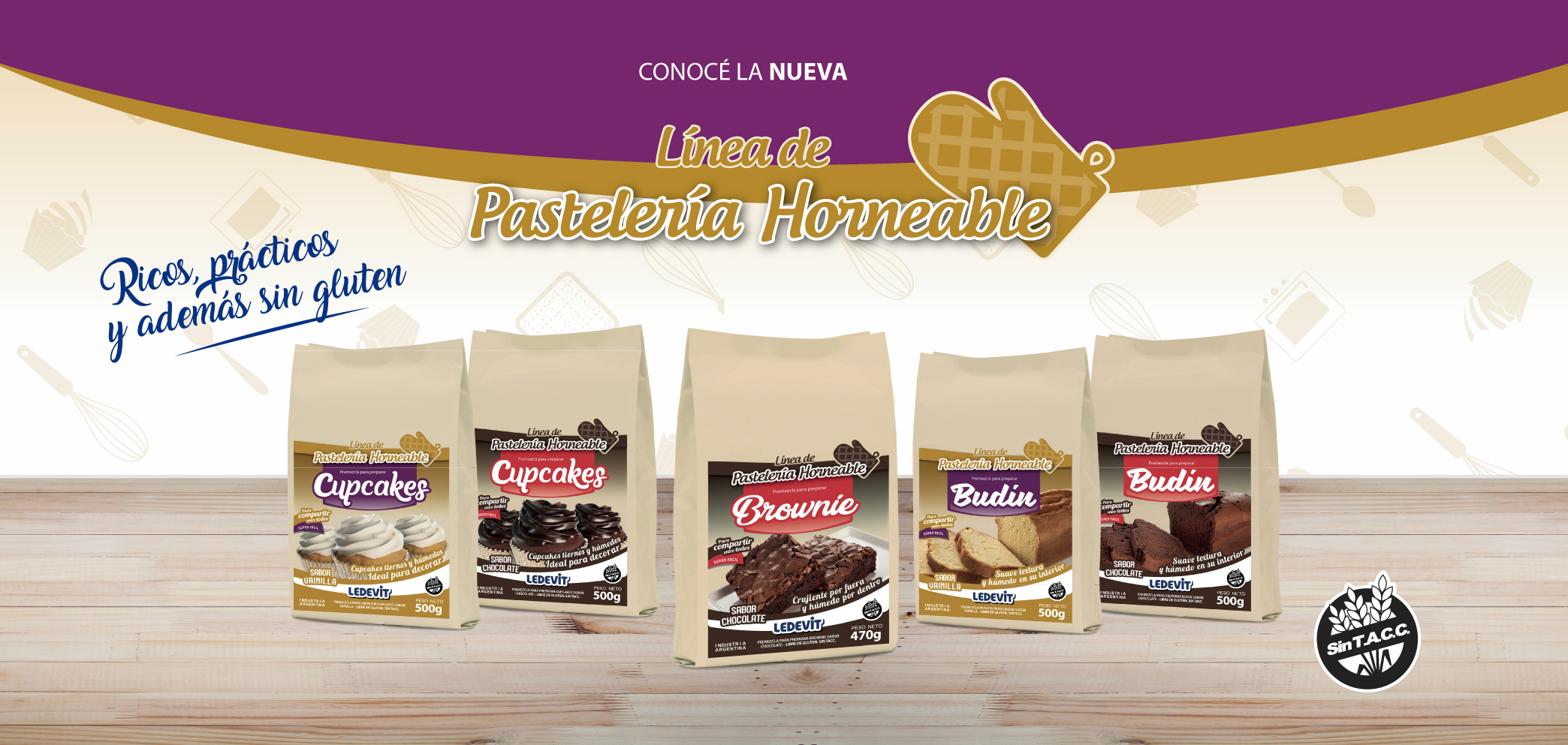 Nueva línea de Premezclas horneables Sin Tacc