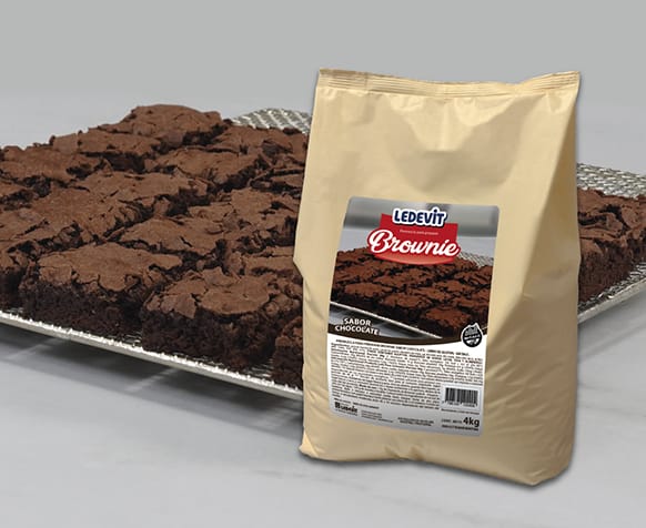 Nuevo envase de 4 kg de premezcla para preparar Brownies