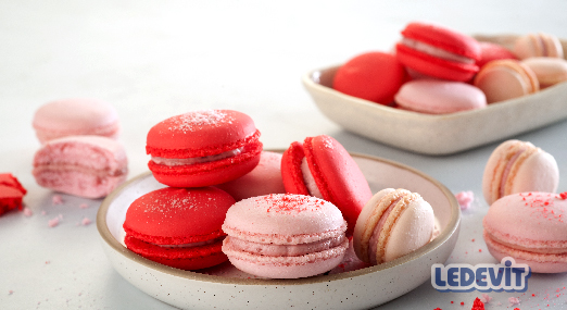 Macarons con ganache de Frutilla