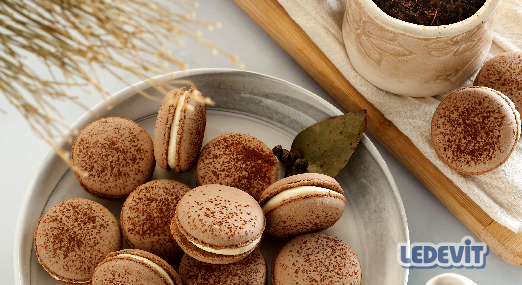 Macarons con crema de Cafe