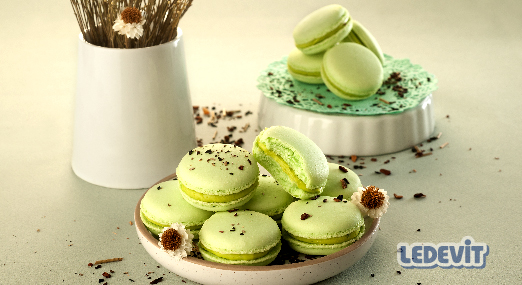 Macarons con ganache de Pistacho