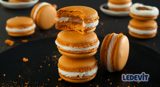 Macarons con crema de Toffee