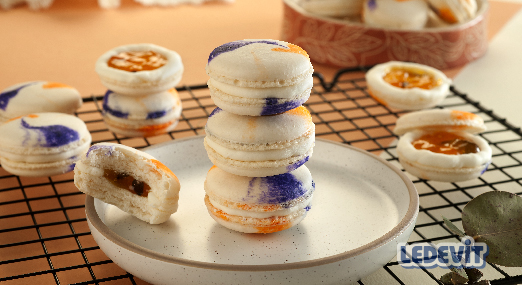 Macarons con reduccion de Maracuyá