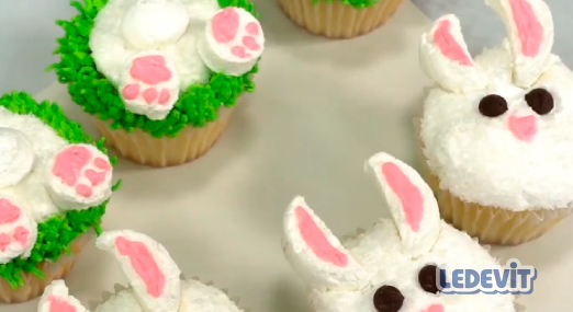 Cupcake conejo de Pascuas