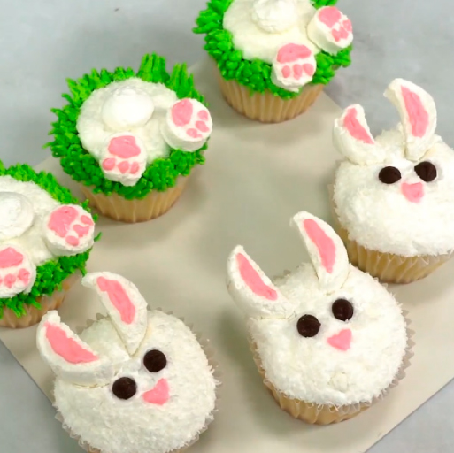 Cupcake conejo de Pascuas