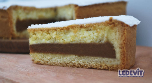 Tarta ricota y dulce de leche