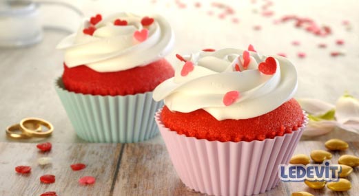 Cupcakes de San Valentín