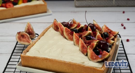 Tarta de yogur e higos